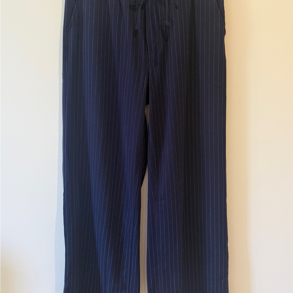 American Eagle Navy w/ White Pinstripe Pants